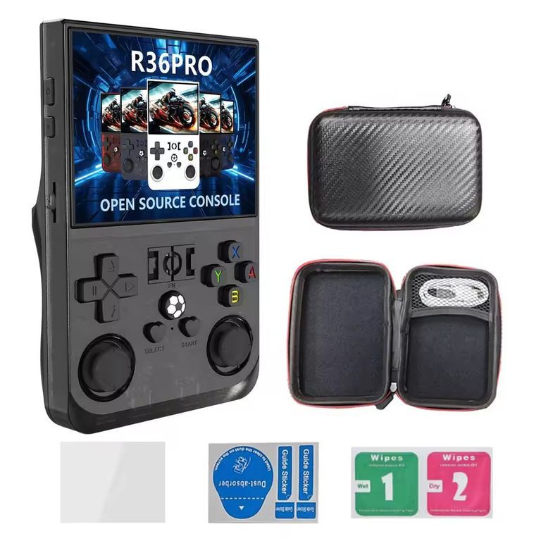 Consola de videojuegos portátil Retro R36 PRO de sistema Linux
