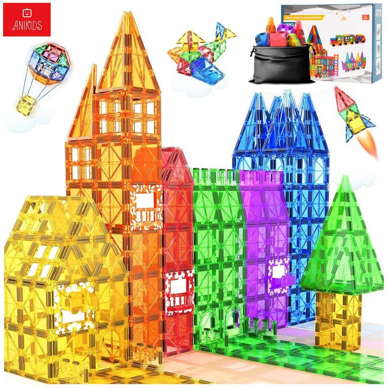 Bloques Magneticos Construccion Juguete Armable Niños 100pcs