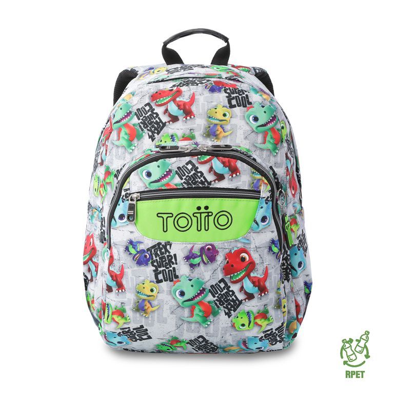 Mochila Escolar Juvenil Porta PC 14 Acuarela Gris