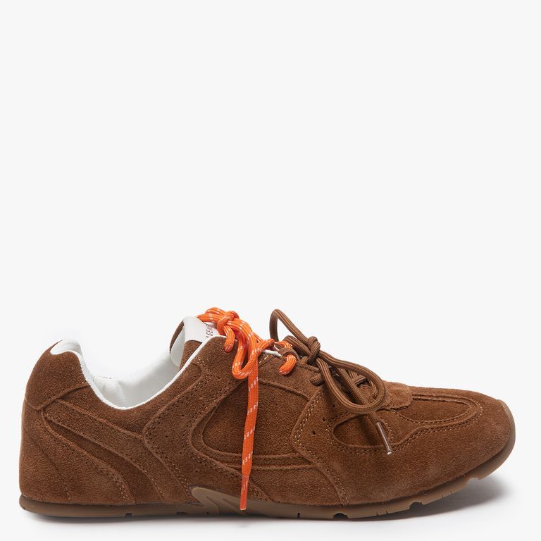 Zapatilla Urbana Mujer Cuero Beige Basement