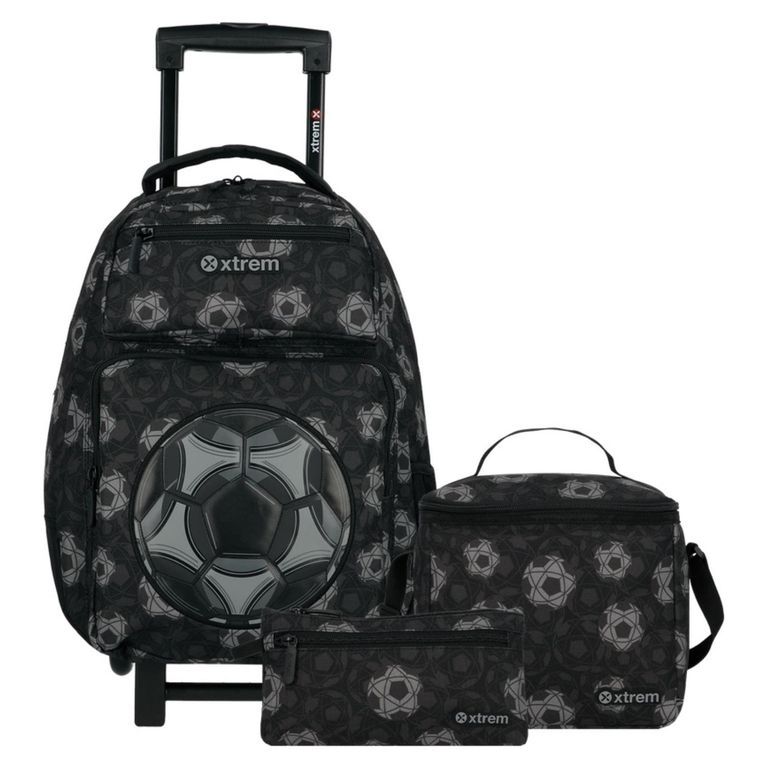 Runpack 6Xt Mochila Con Ruedas + Lonchera + Estuche Xtrem