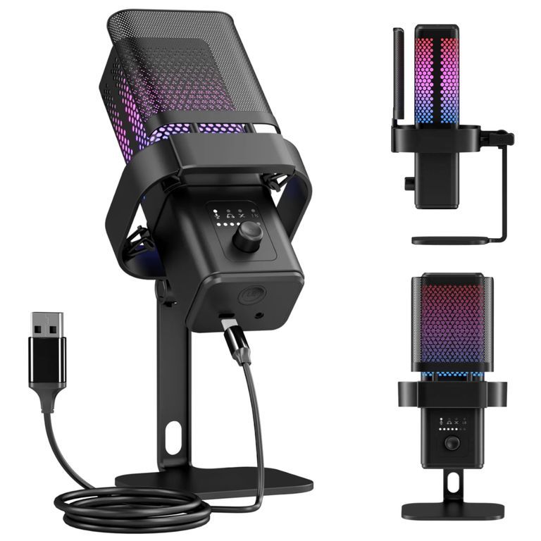 Micrófono de Streaming Podcast RGB Bitbyte M6 Gamer