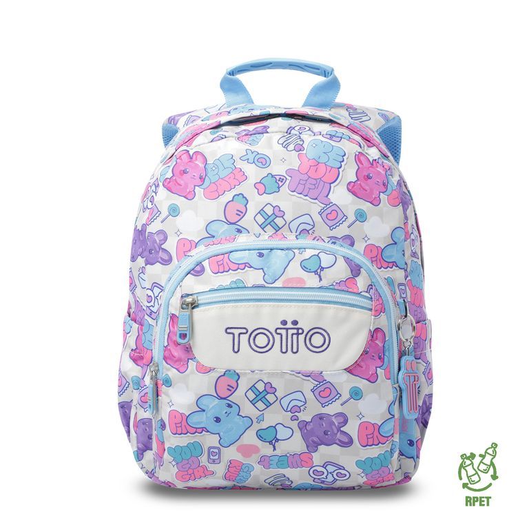 Mochila Escolar Juvenil Porta Tablet 10 Tempera Blanco