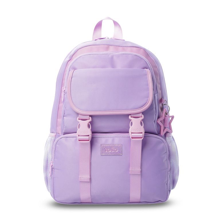 Mochila Niña Cluw Mediano color Morada Totto