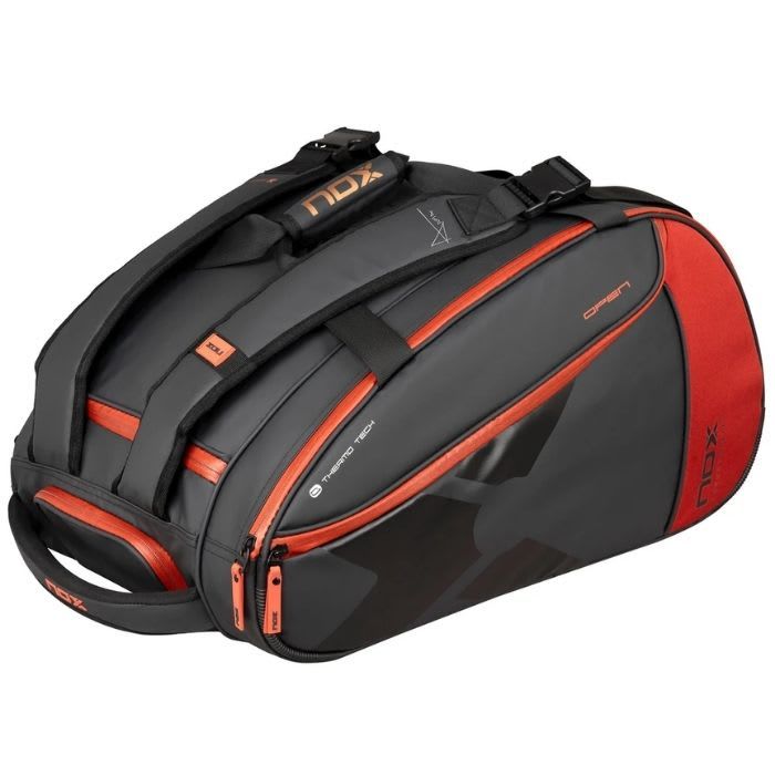 Paletero de Padel Nox Luxury Open Series Negro/Rojo 2025 