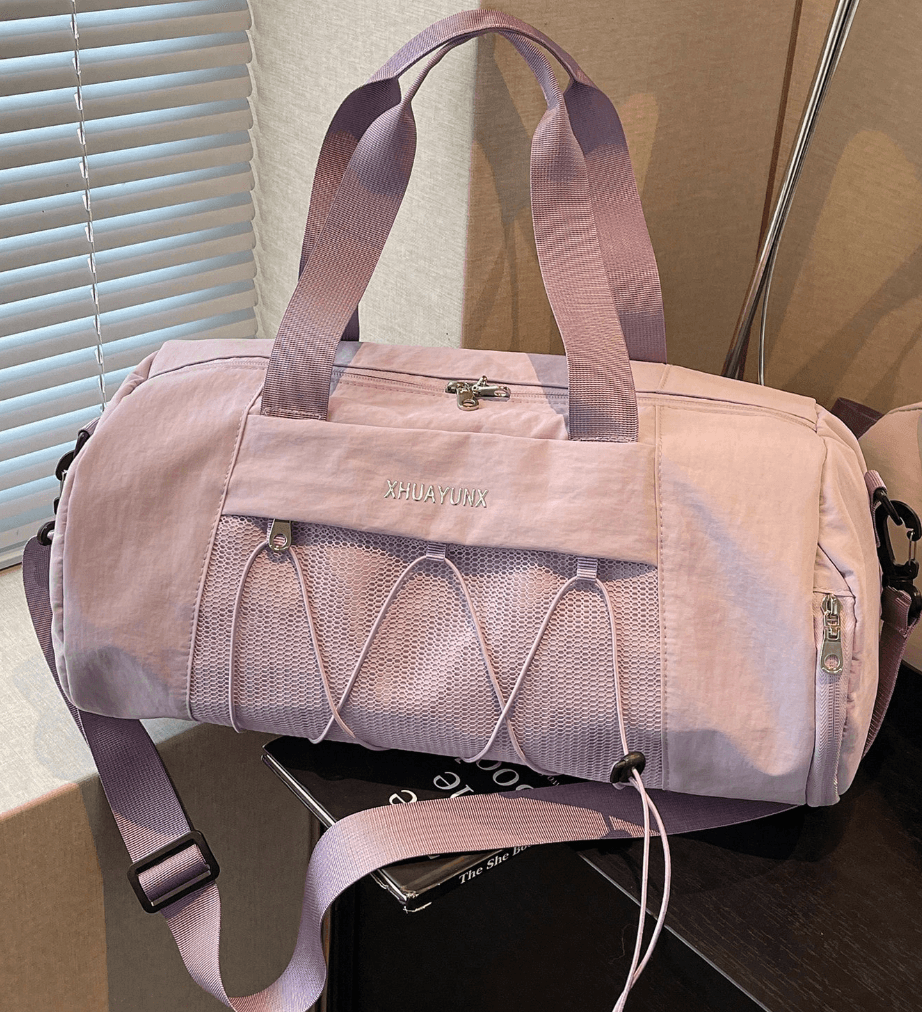 Bolso de mano de nylon de unicolor