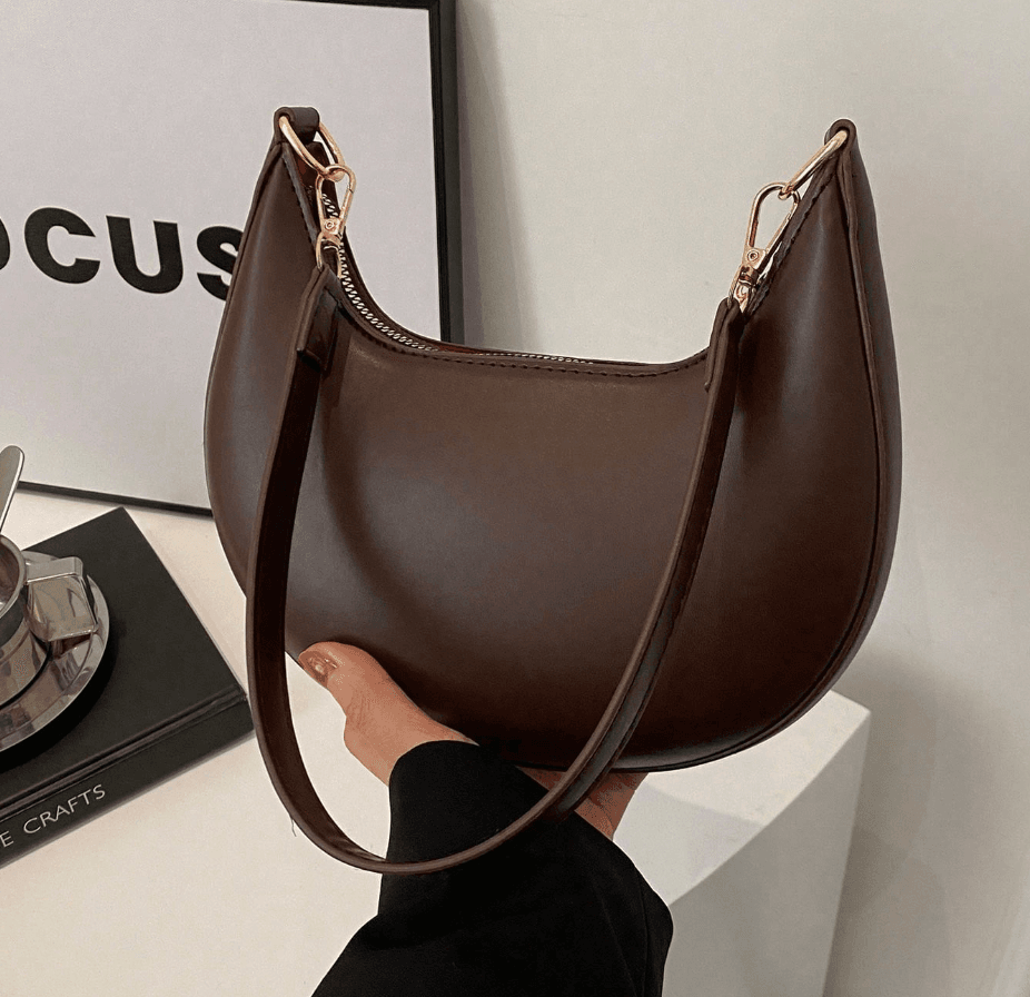 Bolso de hombro de cuero