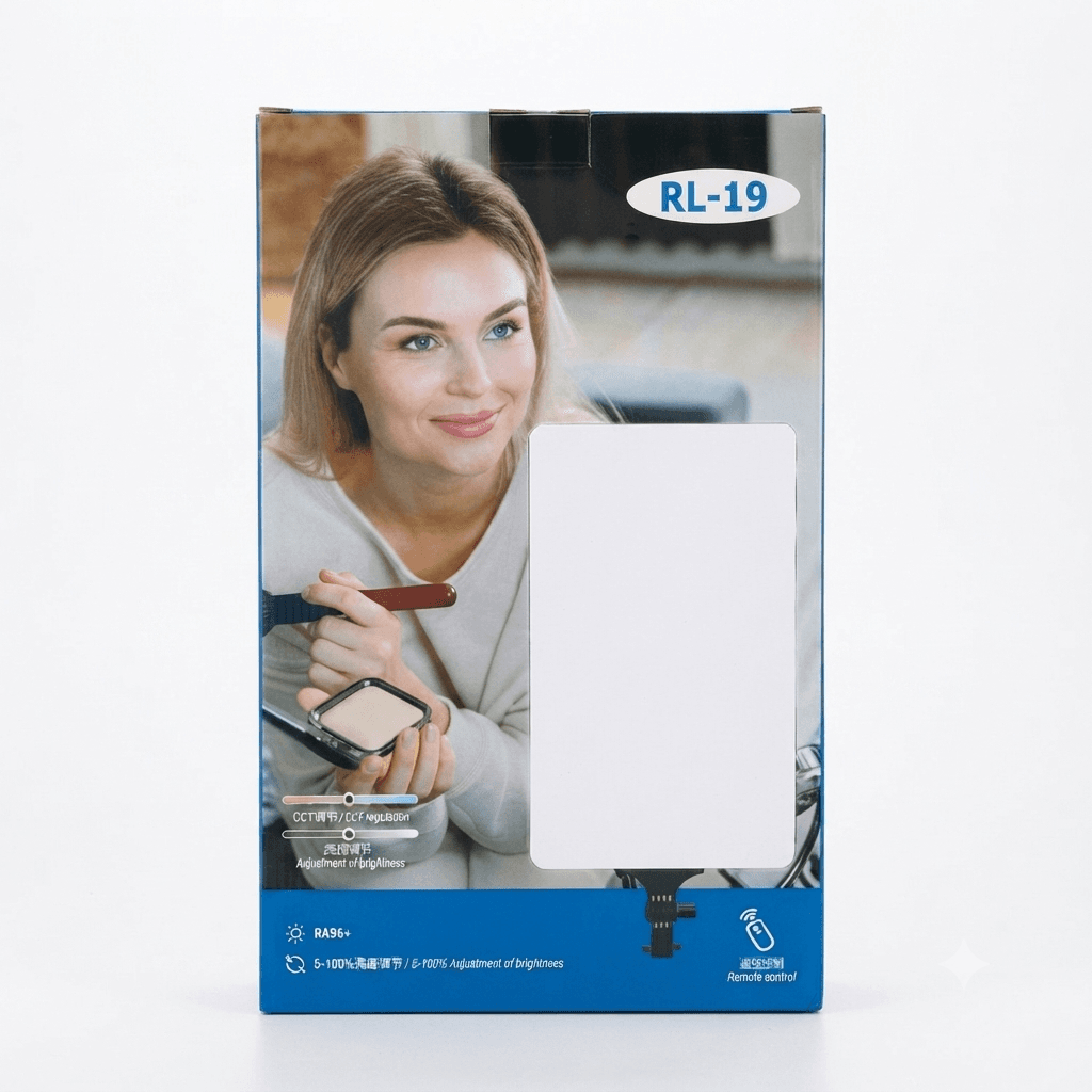 Panel de Luz LED Profesional RL-19 con Trípode para Creadores de Contenido