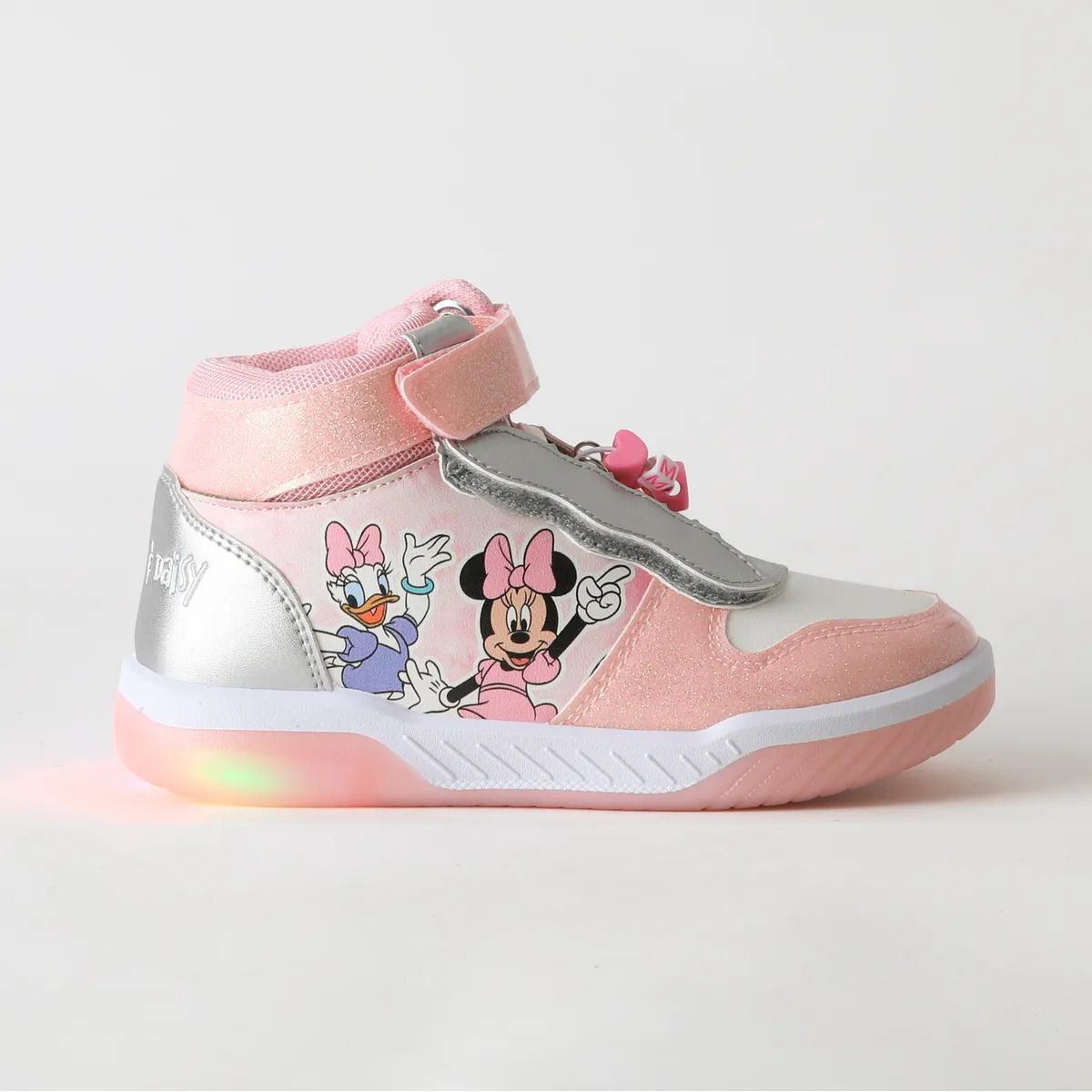 Zapatos Caña Alta Niña Luces Minnie & Daisy Rosado | Disney